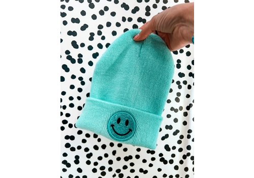 Lessons In Positivity Happy Face Hats (Teal)