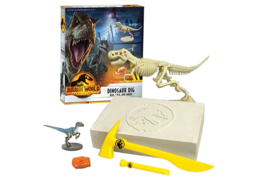 Thames & Kosmos Jurassic World Dominion Dinosaur Dig - Blue, T.Rex, and Amber