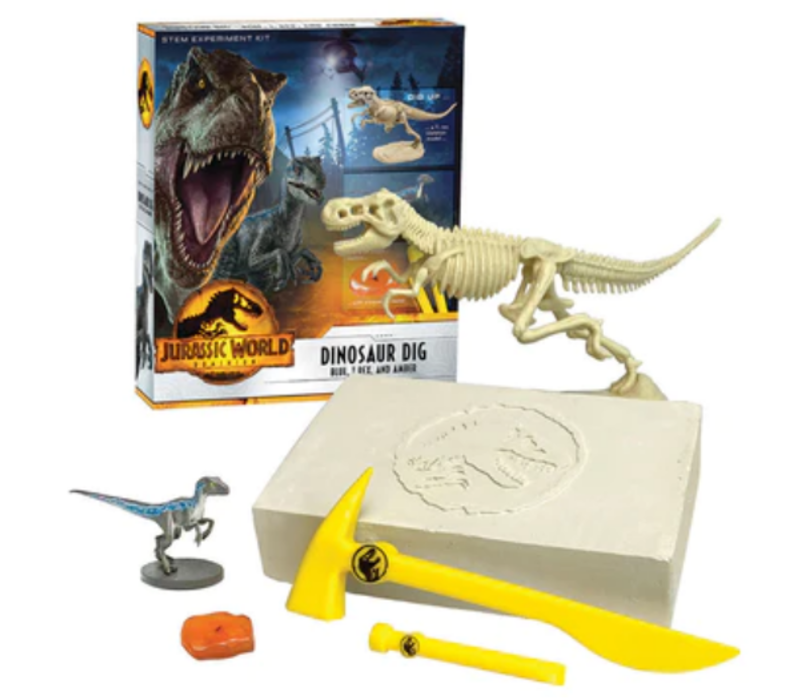 Jurassic World Dominion Dinosaur Dig - Blue, T.Rex, and Amber