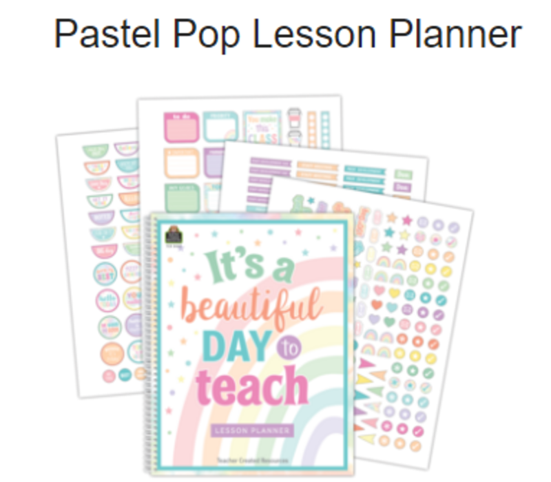 Pastel Pop  Lesson Planner*