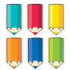 Creative Teaching Press Core Decor Colorful Doodle Pencils 6" Designer Cut-Outs*