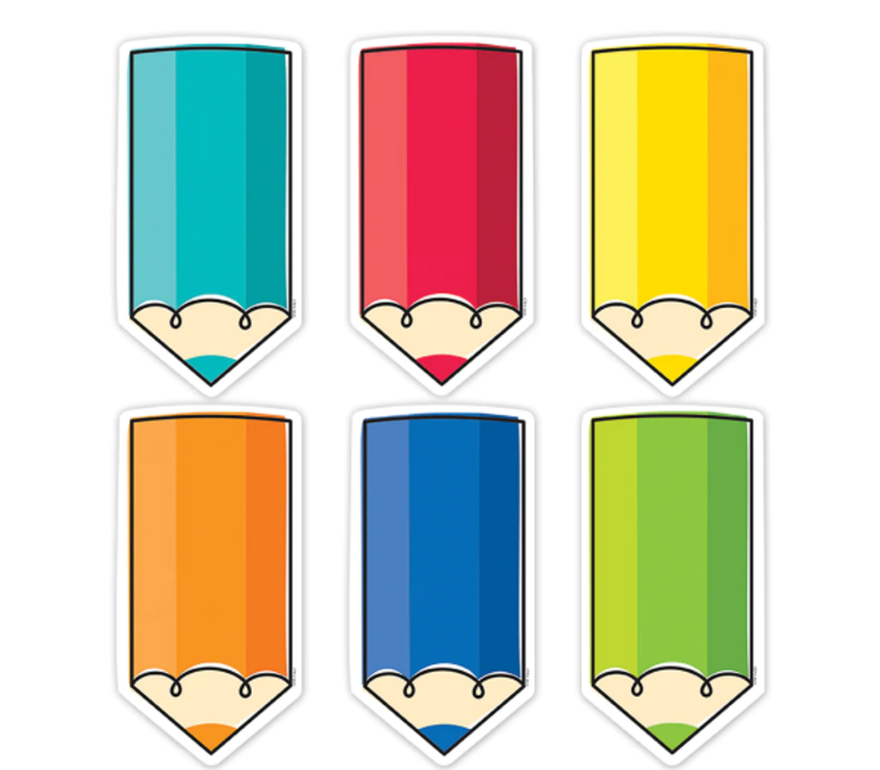 Core Decor Colorful Doodle Pencils 6" Designer Cut-Outs*