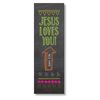 North Star Jesus Loves Me (Chalkboard) Bookmark