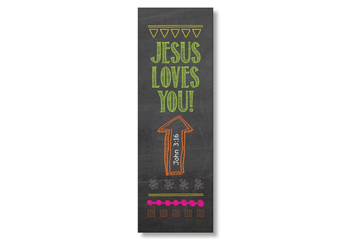 North Star Jesus Loves You (Chalkboard) Bookmark