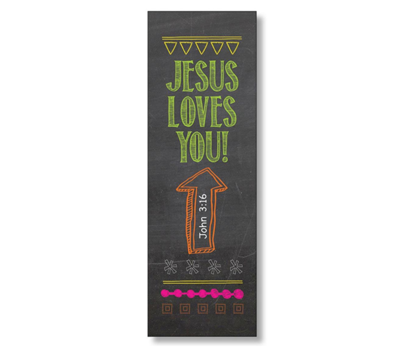 Jesus Loves Me (Chalkboard) Bookmark