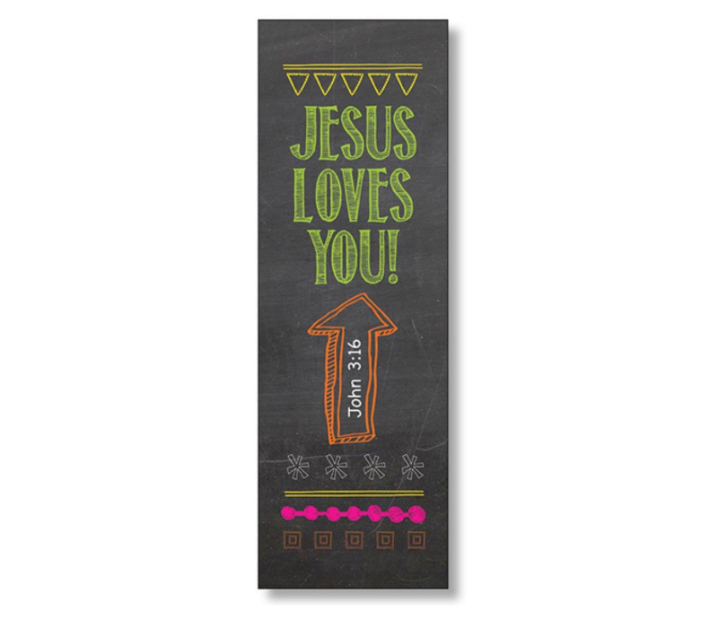 Jesus Loves You (Chalkboard) Bookmark