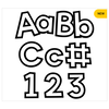 White with Black Trim Combo Pack Bulletin Board Letters*