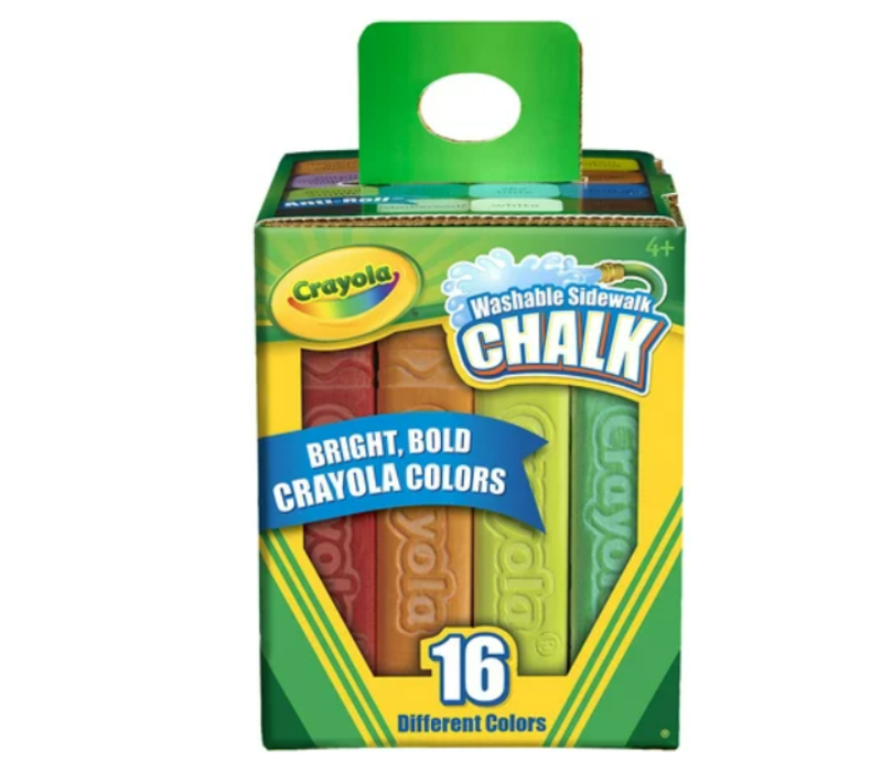Crayola Washable Sidewalk Chalk 16 pack
