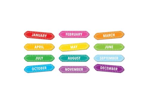 ASHLEY PRODUCTIONS Magnetic Chalk Loops Months of the Year