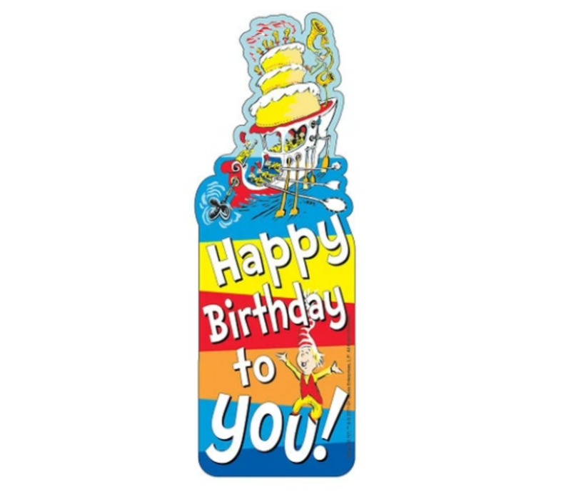 Dr. Seuss Happy Birthday Bookmark