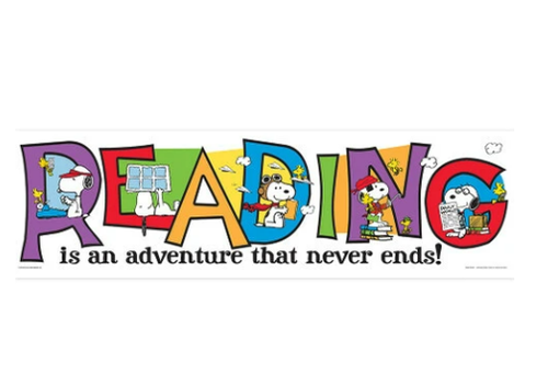 EUREKA Peanuts Reading is an Adventure Banner (D)*