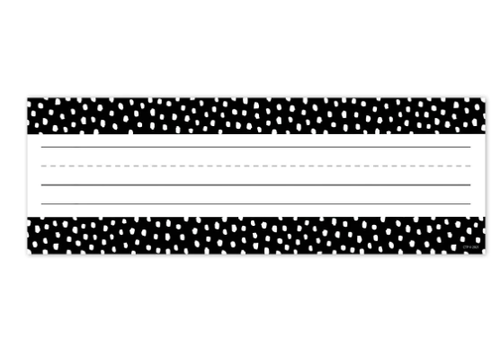 Creative Teaching Press Messy Dots on Black Nameplates