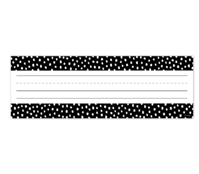Messy Dots on Black Nameplates*