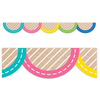 Creative Teaching Press Krafty Pop Colorful Kraft Jumbo Scallops EZ Border*