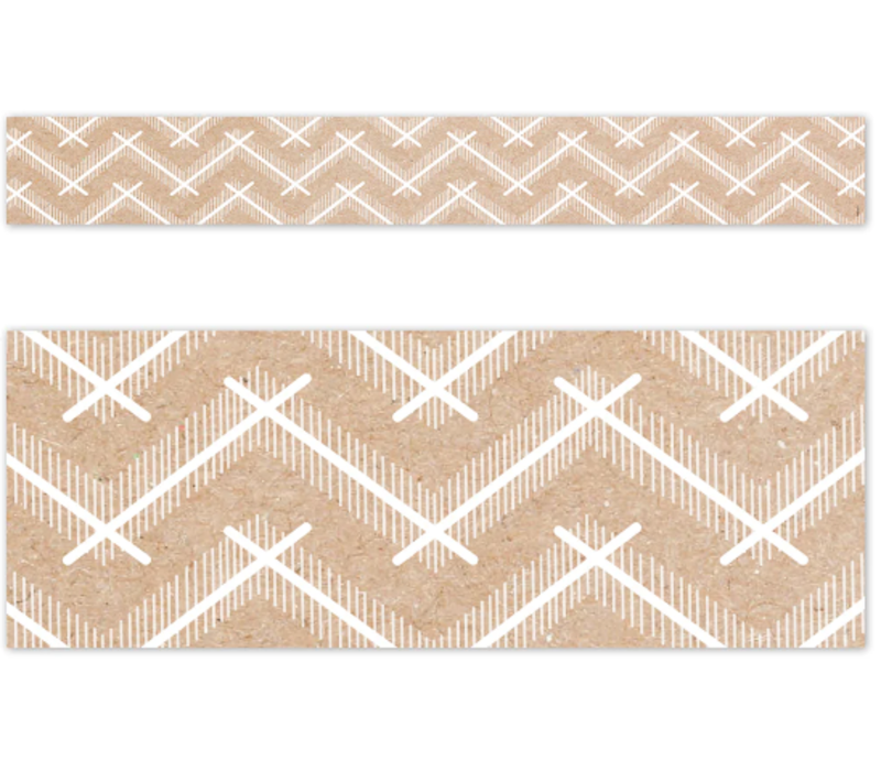 Krafty Pop Kraft Chevron EZ Border*