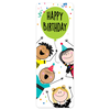 Stick Kids Happy Birthday Bookmark