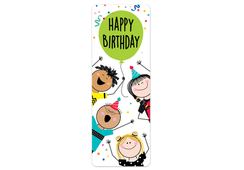 Creative Teaching Press Stick Kids Happy Birthday Bookmark