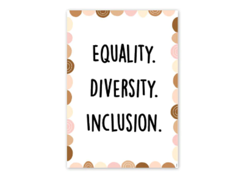 Creative Teaching Press Equality. Diversity. Inclusion Poster