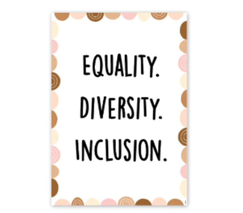 Equality. Diversity. Inclusion Poster