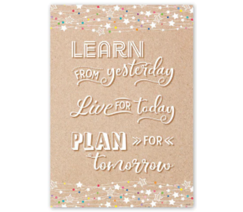 Krafty Pop - Learn from Yesterday  Inspire U Poster*