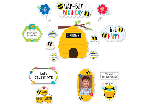 Creative Teaching Press Birthday Bees Mini Bulletin Board Set