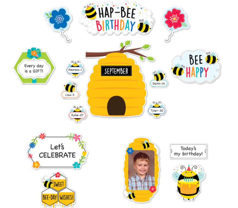 Birthday Bees Mini Bulletin Board Set