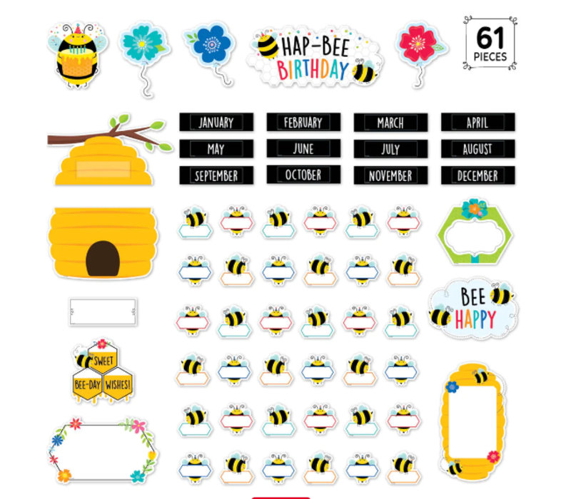 Birthday Bees Mini Bulletin Board Set