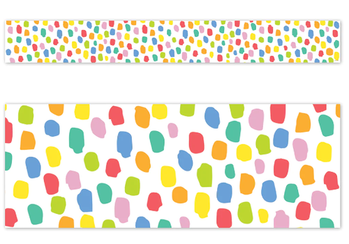 Creative Teaching Press Core Decor Colourful Messy Dots Border  EZ Border