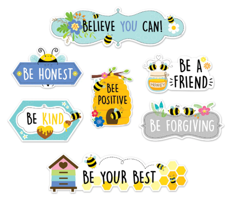 Busy Bees Positive Mini Bulletin Board Set