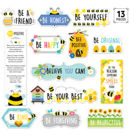 Busy Bees Positive Mini Bulletin Board Set