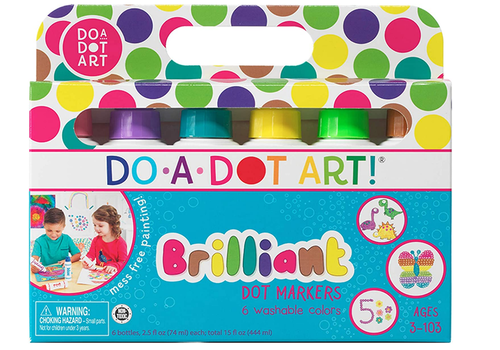 DO-A-DOT ART 6 PACK BRILLIANT MARKERS* DO-A-DOT ART 6 PACK BRILLIANT MARKERS*