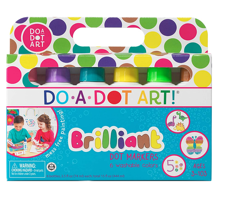 DO-A-DOT ART 6 PACK BRILLIANT MARKERS*