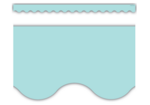 Teacher Created Resources Pastel Blue Scalloped Trim*