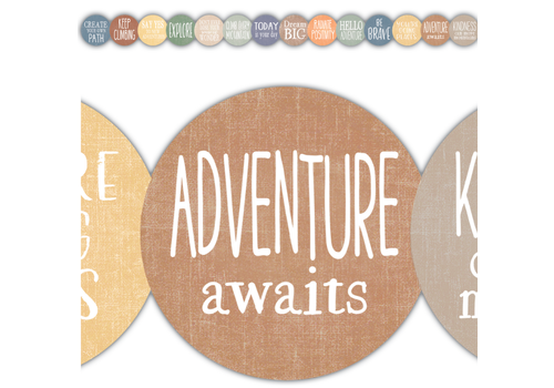 Teacher Created Resources Moving Mountains Positive Sayings Die-Cut Border Trim