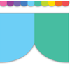 Teacher Created Resources Colorful Scalloped Die-Cut Border Trim *