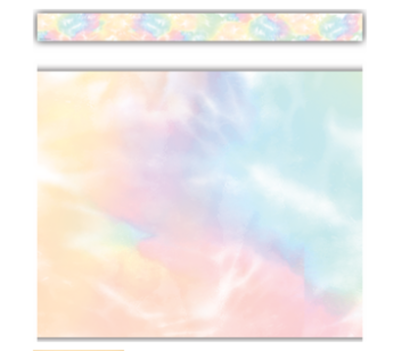 Pastel Pop Tie-Dye Border*
