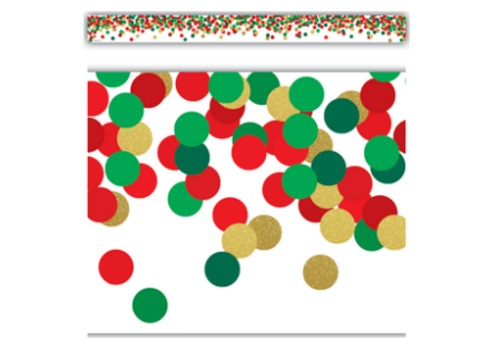 Teacher Created Resources Confetti Christmas Border Trim (D)*