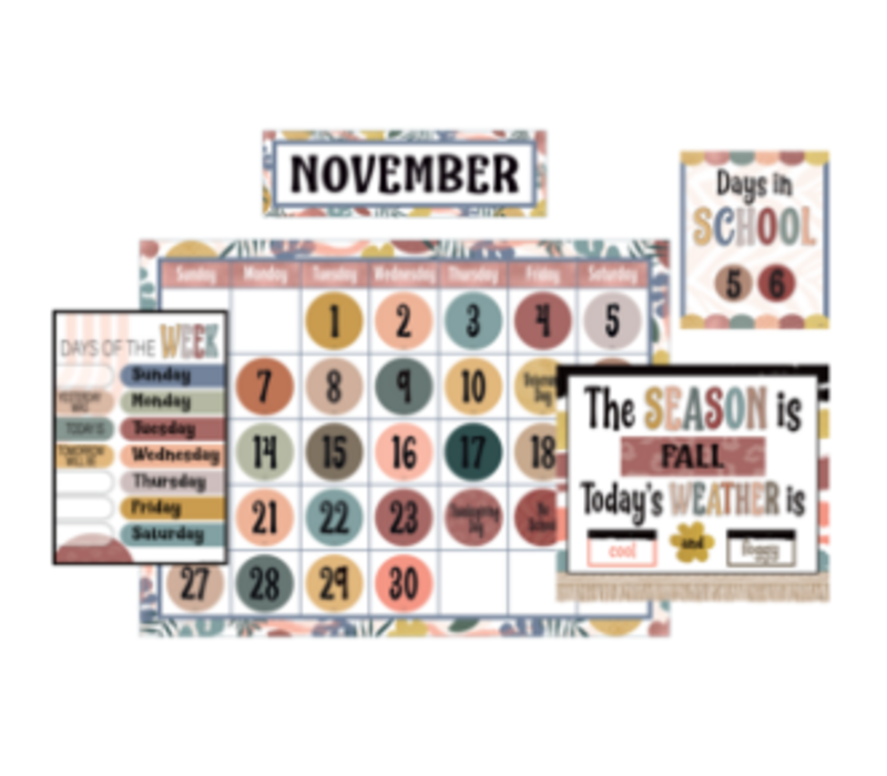 Wonderfully Wild Calendar Bulletin Board Set*