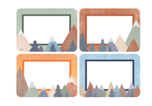 Teacher Created Resources Moving Mountains  Name Tags/Labels - Multi-Pack*