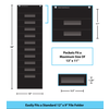 Teacher Created Resources Black 10 Pocket File Storage Pocket Chart*