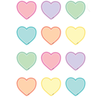 Pastel Pop Hearts Mini Accents*