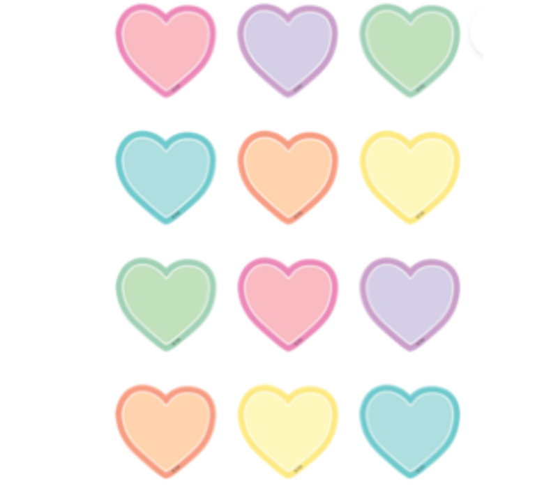 Pastel Pop Hearts Mini Accents*