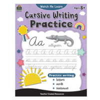 Watch Me Learn Cursive Writing Practice*