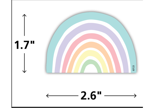 Teacher Created Resources Pastel Pop Rainbows Mini Accents