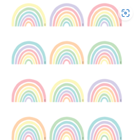 Pastel Pop Rainbows Mini Accents*