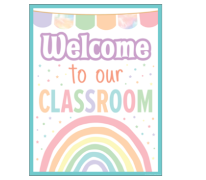 Pastel Pop - Welcome to our Classroom