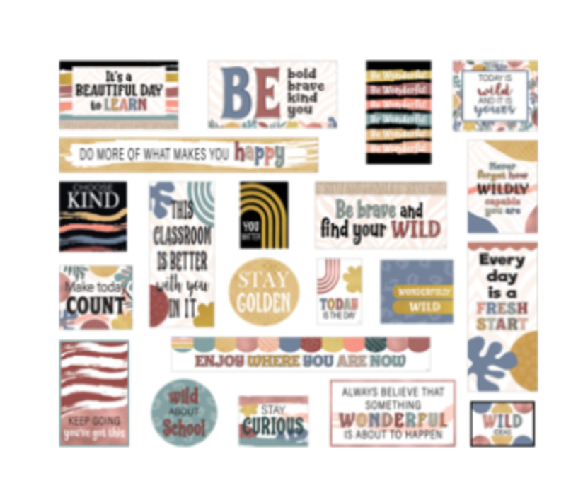 Wonderfully Wild Mini Bulletin Board Set*