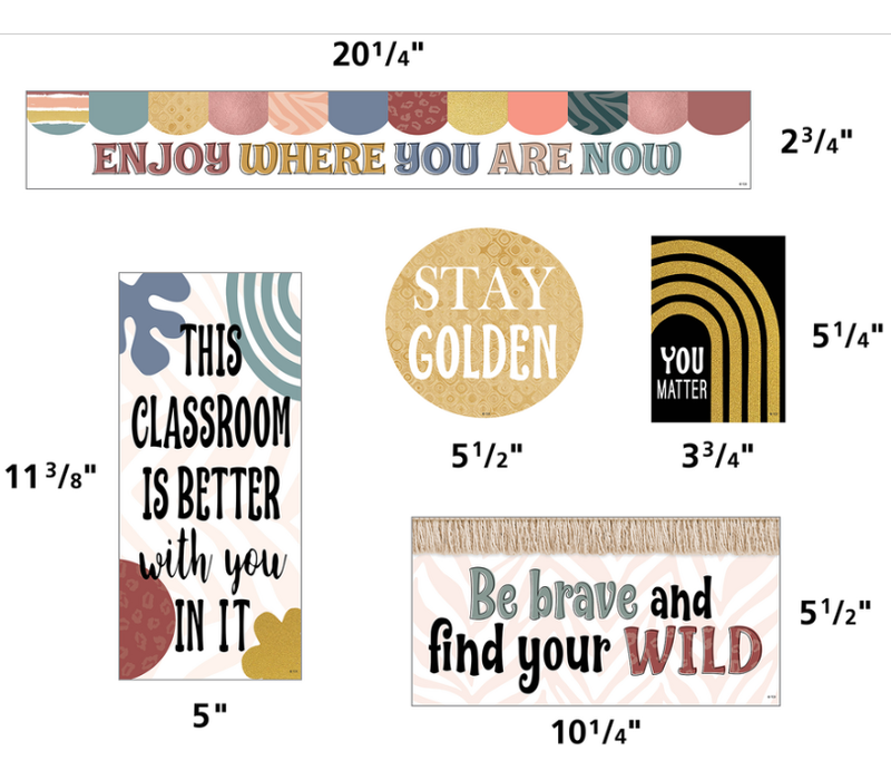 Wonderfully Wild Mini Bulletin Board Set*