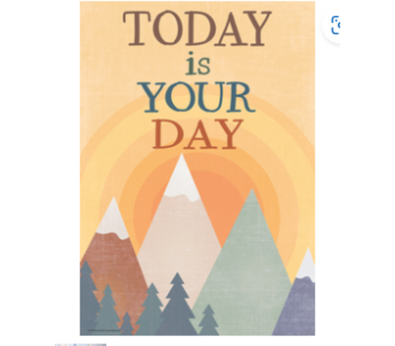 Today is Your Day Positive  Poster