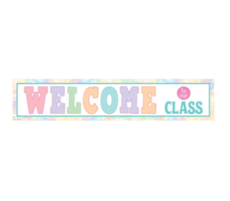 Pastel Pop Welcome to our Class Banner